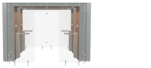 Smoking Area 2SPArea 3.2m Semi Open Mahogany Grey by Smoke Solution