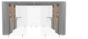 Smoking Area 2SPArea 4m Semi Open Mahogany Grey by Smoke Solution