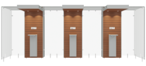 Smoking Cabin 3SP110 - Open - Grey Mahogany by Smoke Solution