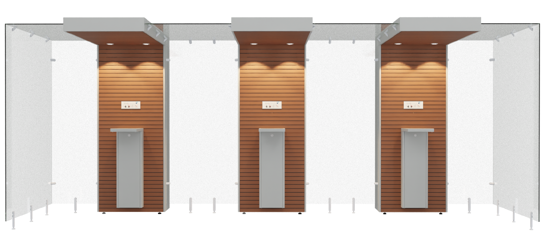 Smoking Cabin 3SP200 - Open Grey Mahogany by Smoke Solution