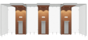 Smoking Cabin 3SP200 - Open Grey Mahogany by Smoke Solution