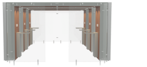 Smoking Area 3SPArea 4m Semi Open Mahogany Grey by Smoke Solution