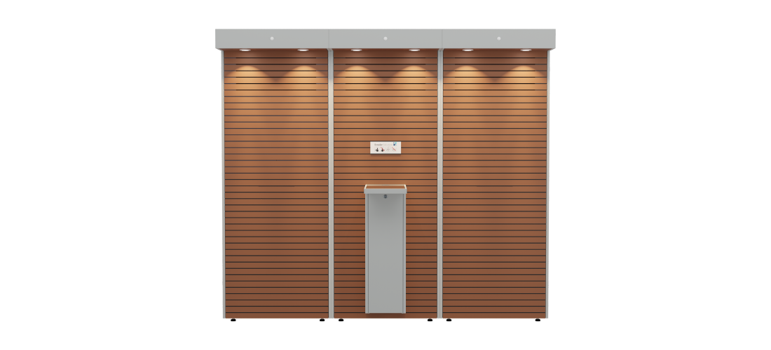 3SR65 Mahogany Grey Smoking Cabin by Smoke Solution