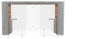Smoking Area SPArea 4m Semi Open Mahogany Grey by Smoke Solution
